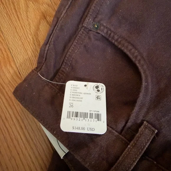 Free People We The Free Good Luck Printed Barrel Jeans Washed Floral - Picture 4 of 6